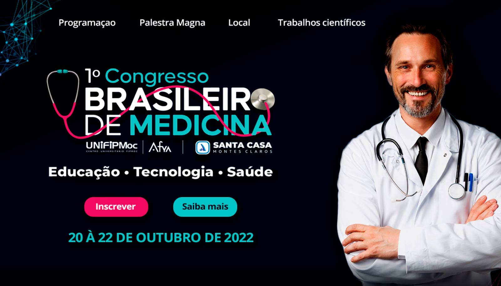 Capa do primeiro congresso de medicina montes claros